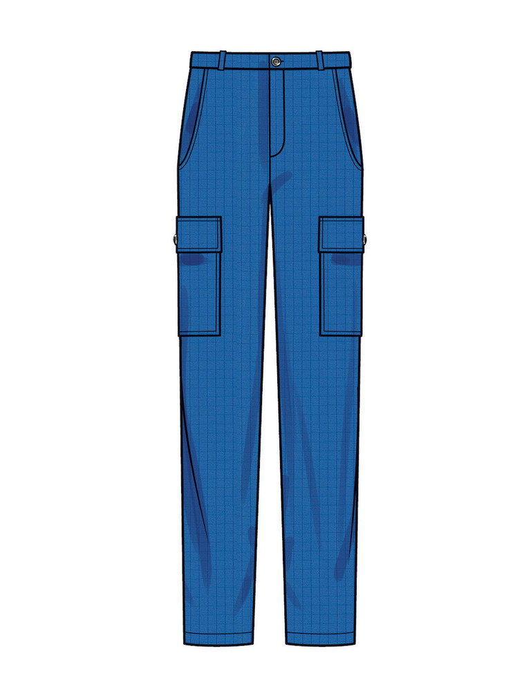 Men's Cargo Pants Sewing Pattern ~ 4 Variations! (Sizes 44-52) Simplicity 9693