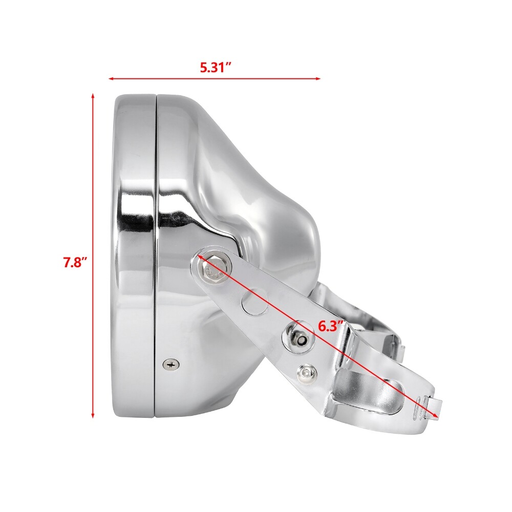 7" LED Headlight + Mount Housing Bucket For Yamaha