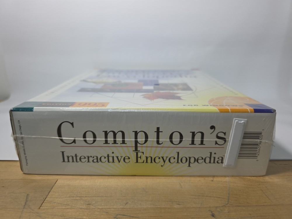 New SEALED 1995 EDITION COMPTON'S INTERACTIVE ENCYCLOPEDIA PC BIG BOX