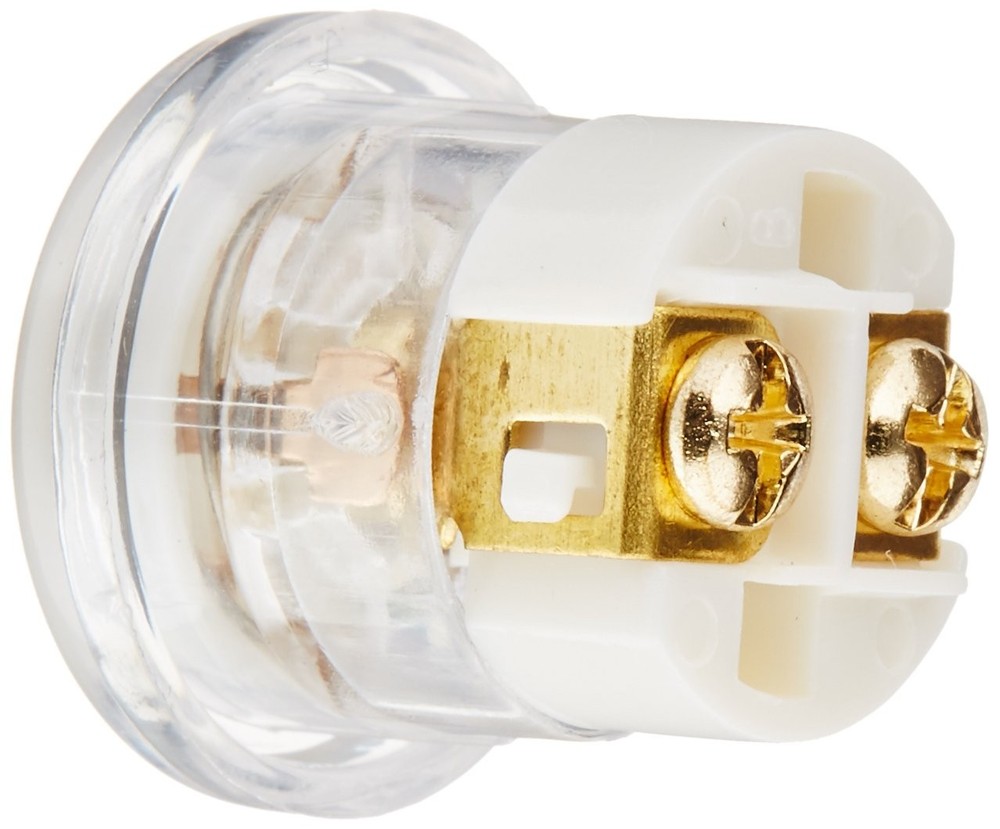Broan-NuTone PB18LWHCL Doorbell Kit, Lighted Circle Pushbutton Clear/White