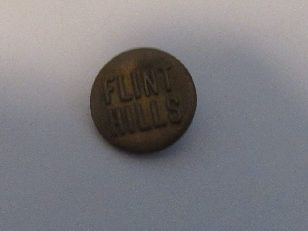 FLINT HILLS, Brass Uniform Button