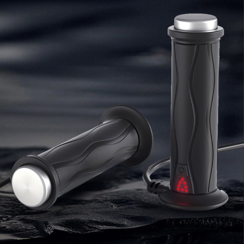 Handlebar Grips with Electric Heating Adjustable Warmth for Motorcycles Durable