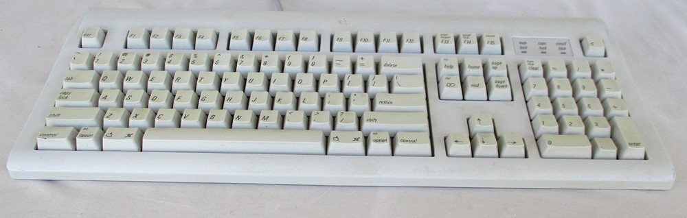 Vintage Apple Model M2980 Keyboard Very Nice But Untested