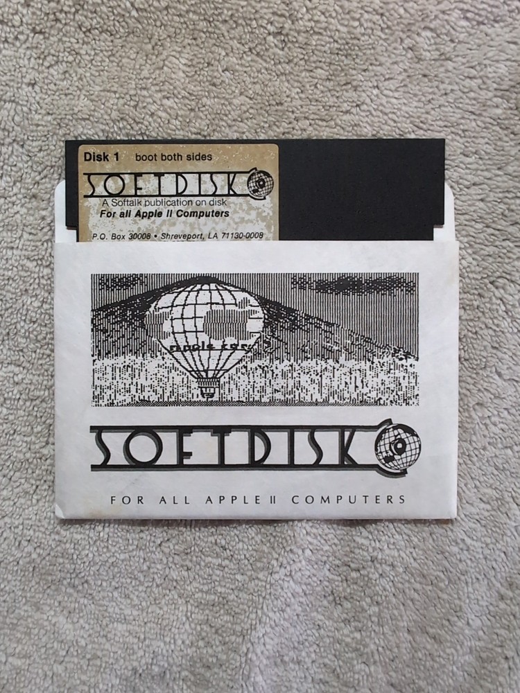 Early Softdisk Softalk Publication Apple 5.25" Floppy