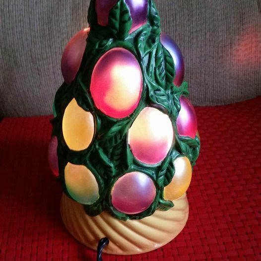 Cheyenne Easter Egg Tree Lamp Light Bush 8.5" Tall 5" Wide On/Off Switch Unique