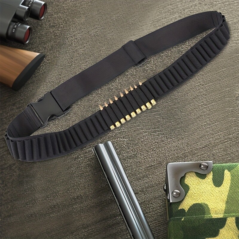 Adjustable Rifle Ammo Bandolier 50 Rounds 10/22/.22LR/.17HMR/.222/.223, 5.56mm