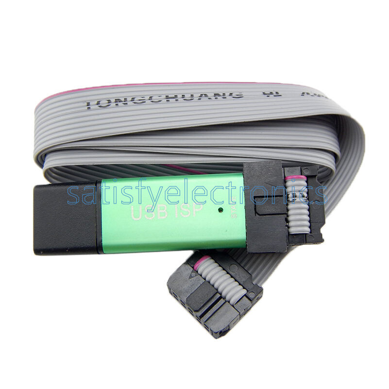 Mini USBISP USBASP Programmer Aluminum for 51 ATMEL AVR WIN7 64