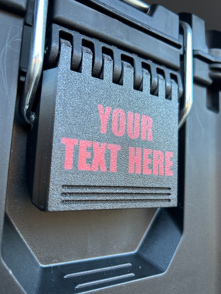 Replacement Latch for Milwaukee Compact Toolbox – Custom Text & Color Options!