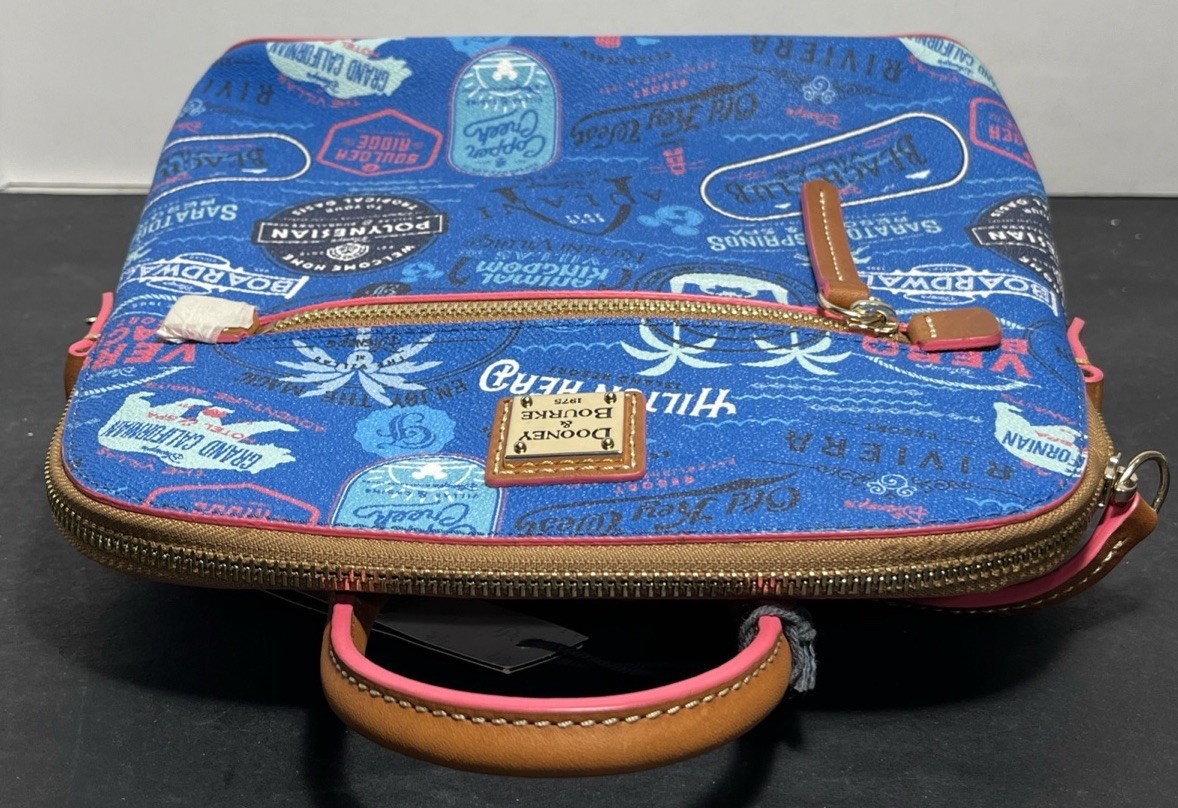 NWT DISNEY DOONEY & BOURKE DVC VACATION CLUB BLUE MINI BACKPACK PURSE 10x10"