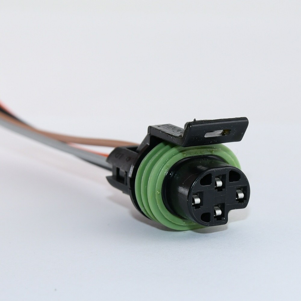 4 Wire GM Engine Oil Pressure Switch Connector Pigtail Black 1985-2011