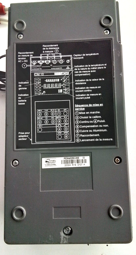 AOIP Micro-ohmmeter OM 10 Calibrator