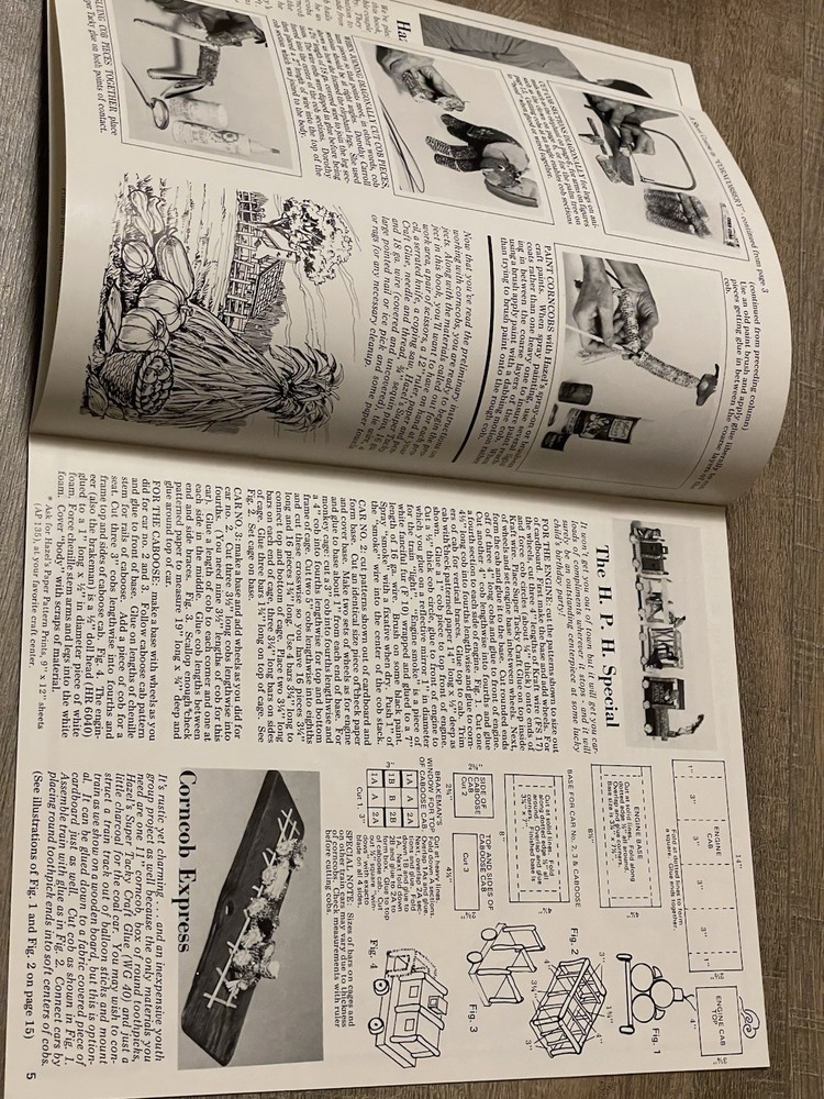 Creating With Corncobs Farm Toy Projects Instruction Pattern Design Booklet 1973