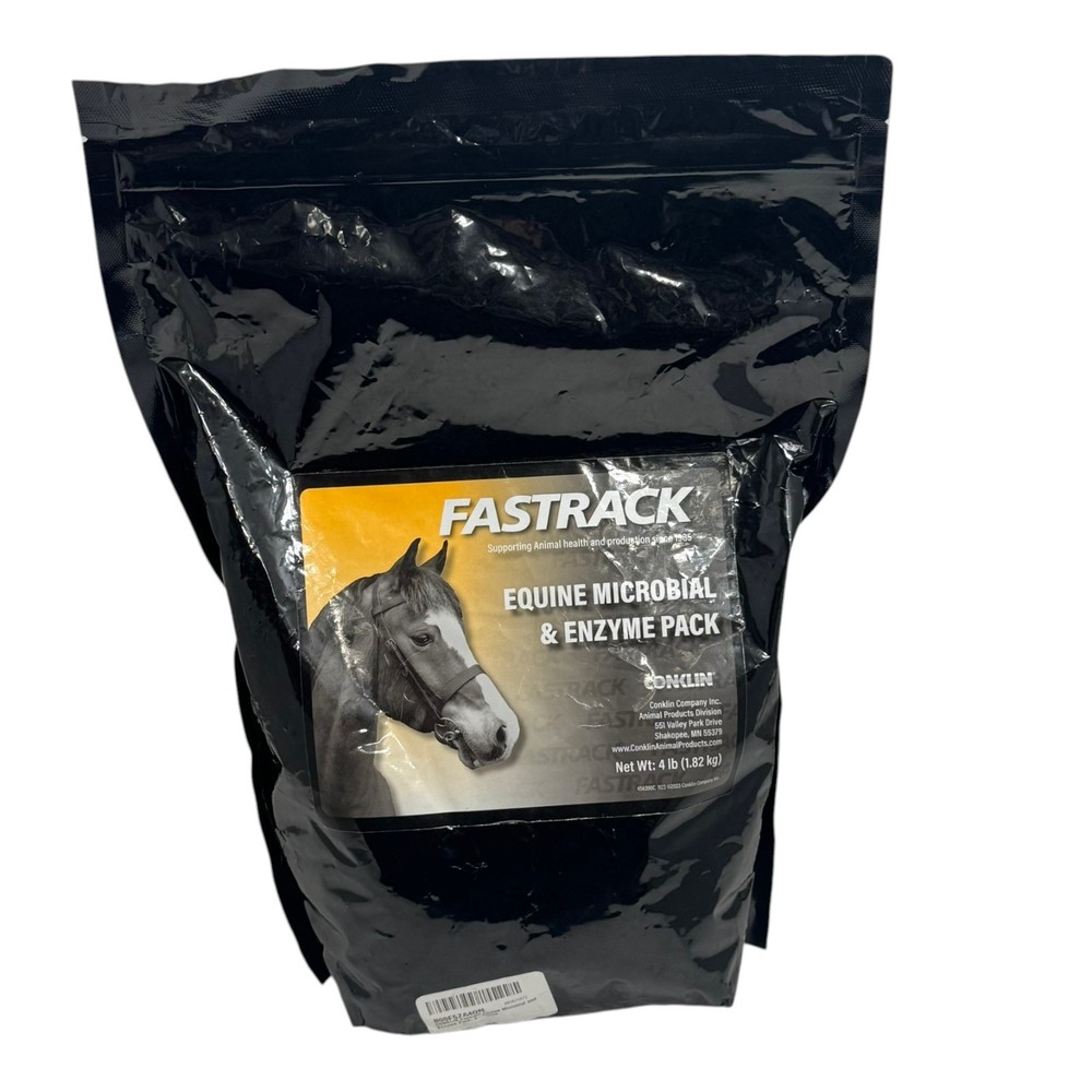 Fastrack Equine Microbial And Enzyme Pack, 4 lb. New