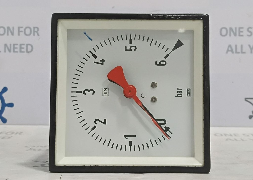 Wika W 48125 Double Manometer 0-6 bar For Control Systems