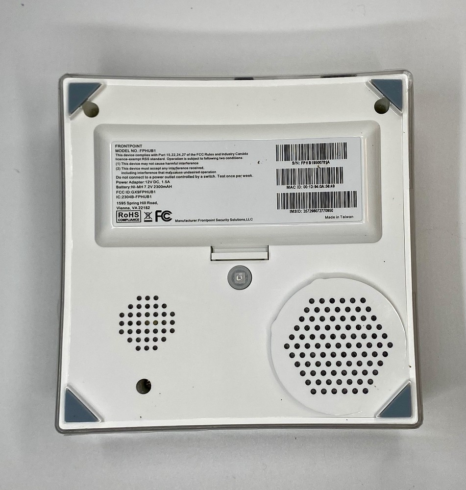 Frontpoint Home Security System Hub FPHUB1 With Adapter & Keypad FPKP1