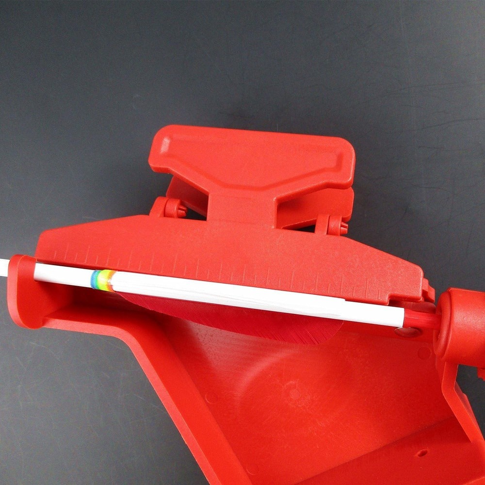 Adjustable Fletching Jig for Precision Arrow Customization - Red