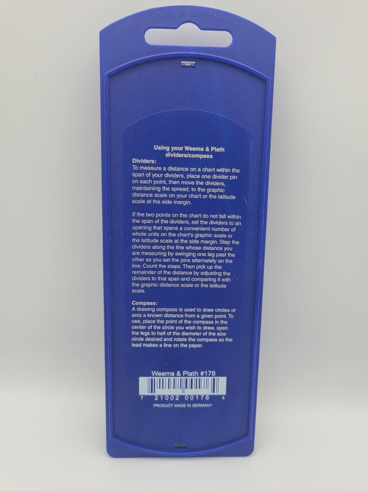 Weems & Plath Ultralight Divider No.176 Measuring Divider, 7" Compass Germany