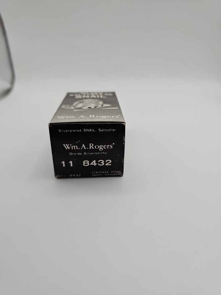 Wm.A.Rodgers Silver Saltcellar Snail New In Box