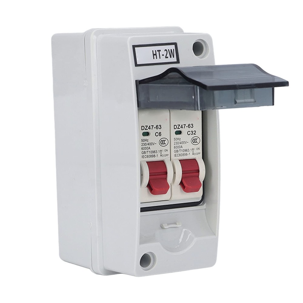 2 Way Distribution Box Circuit Breakers with Waterproof Distribution Case Dis...