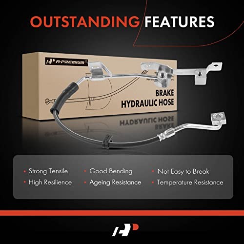 Front Driver Brake Hydraulic Hose Compatible with Select Dodge Models - Ram