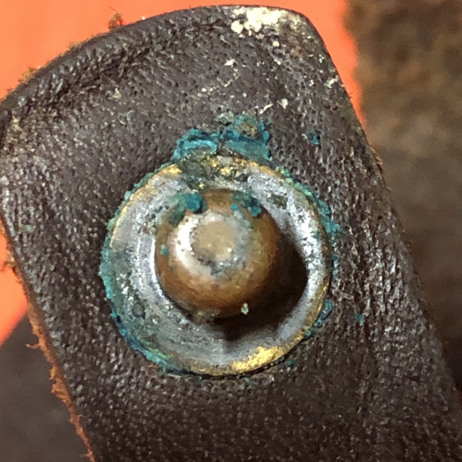 Old M-5 Leather Sheath for Fixed Blade Knife. (for Military Fighting Knife?)