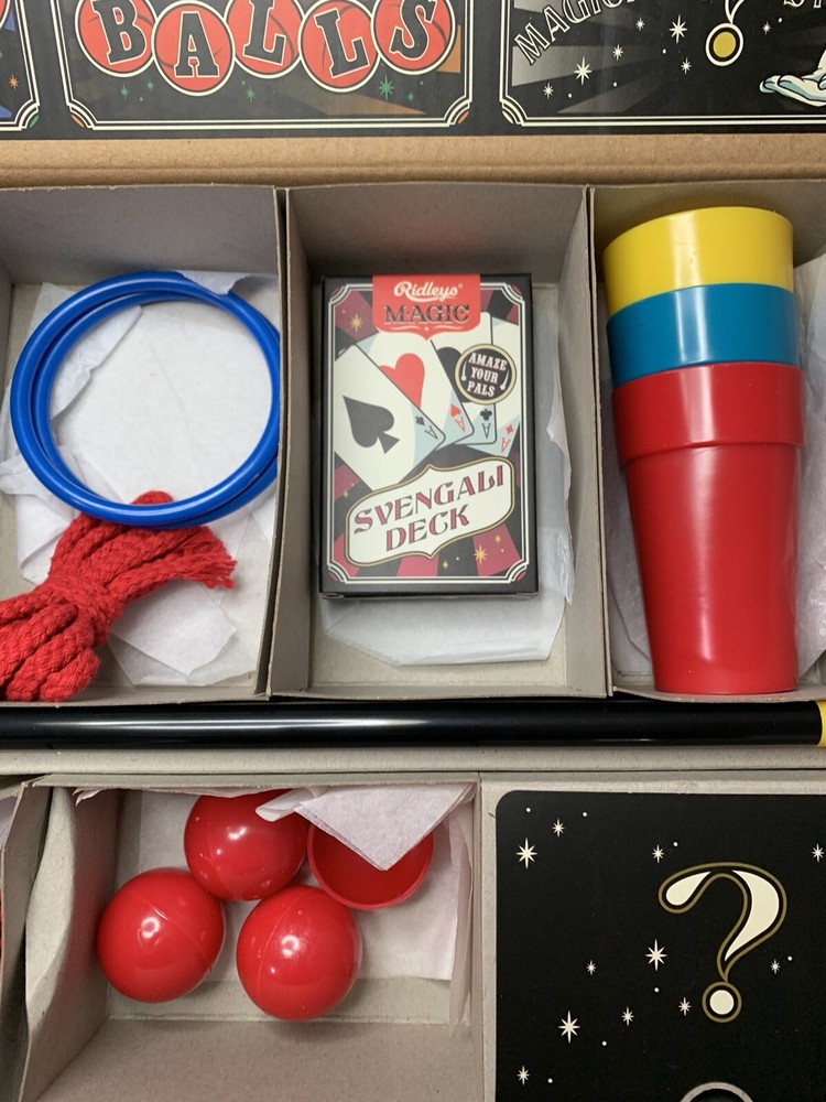 Ridley's Magic The Incredible Magic Set - Svengali Deck, Cup & Balls,