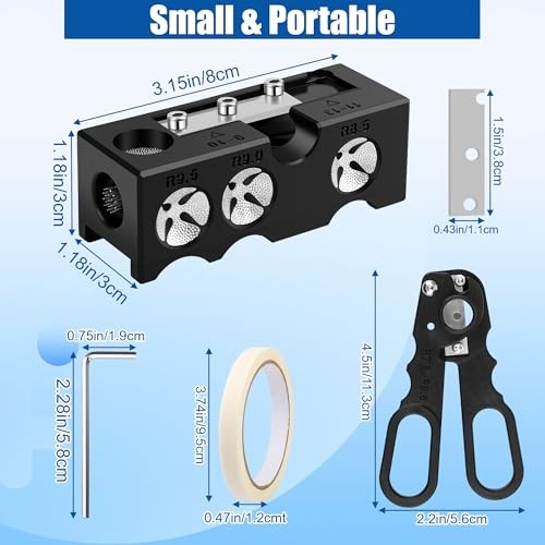 Billiards Pool cue Tips Replacement kit, Professional Billiards Accessory for