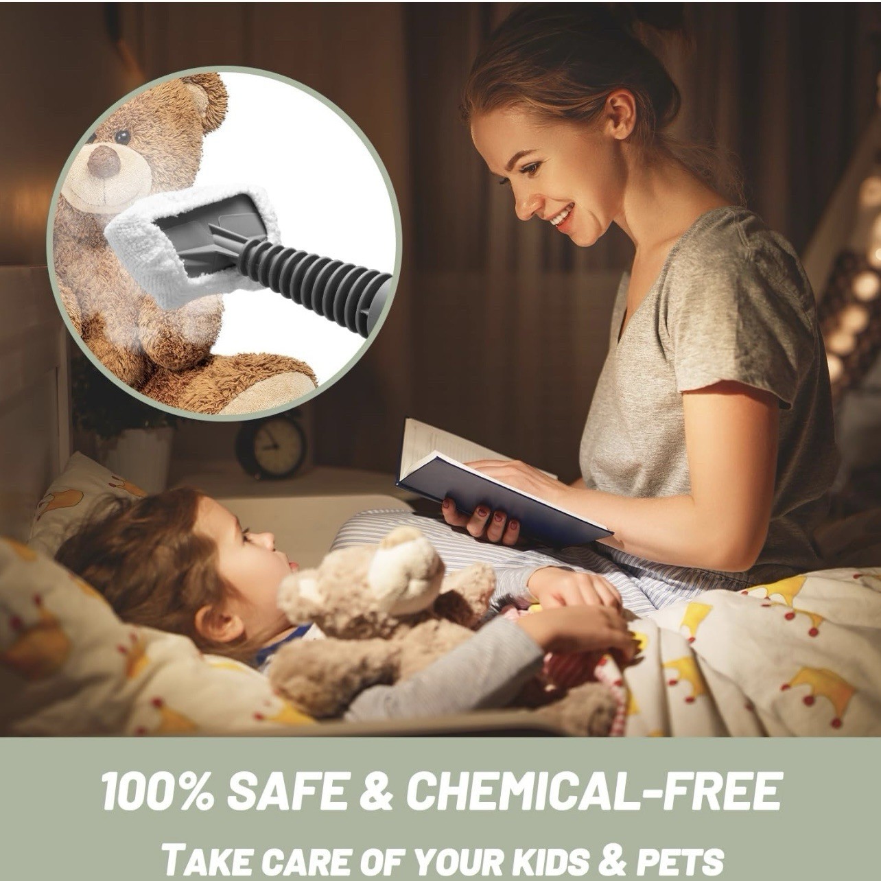 Handheld Steam Cleaner, Pressurized Multi-Surface Steam Shot with 13 Accessories