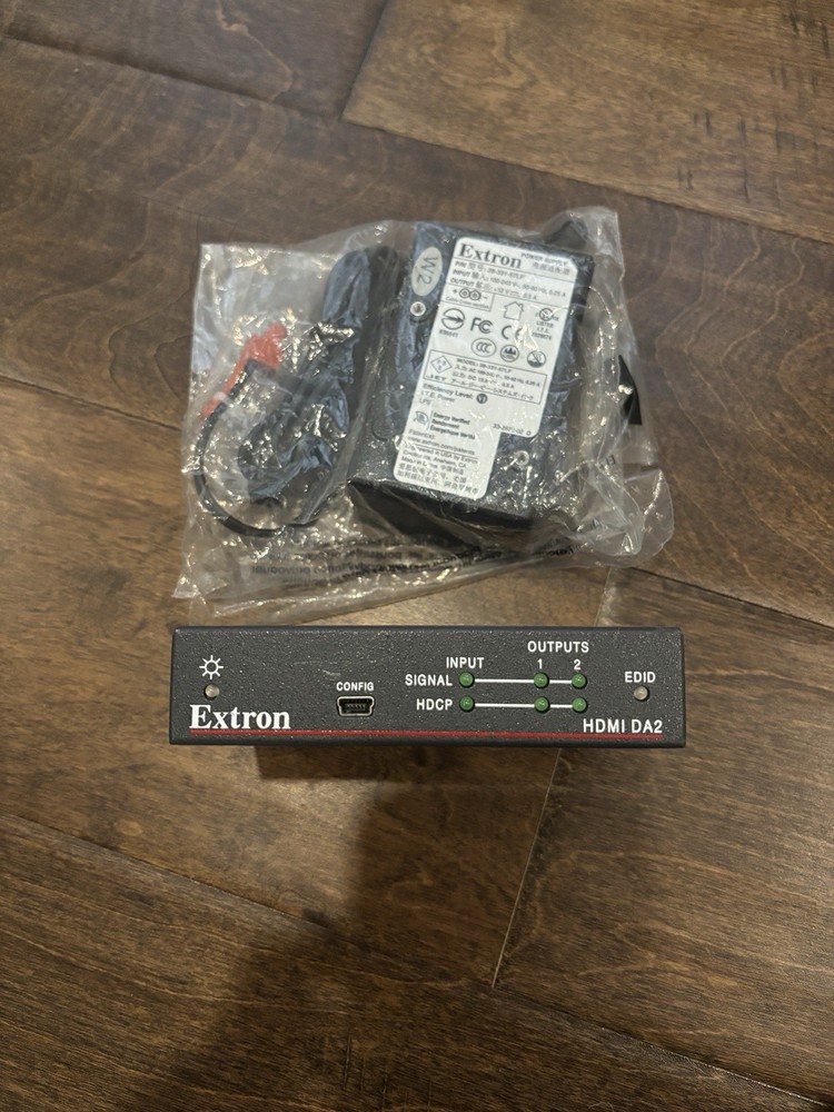 Extron HDMI DA2 Two-Output Distribution Amplifier with Power Adapter