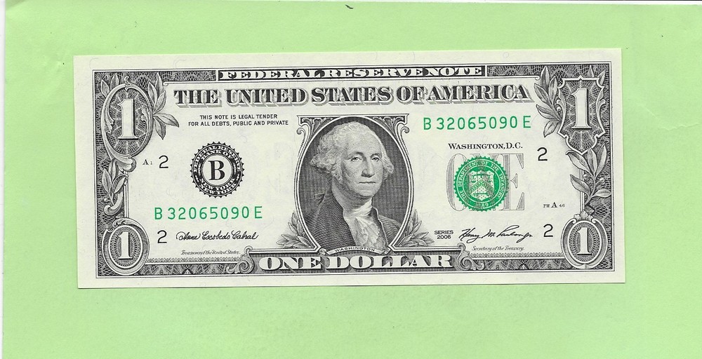 2006 ..UNCIRC $1  B 3206 5090 E  .... 2006  $1  B-E      NICE NOTE    FRN