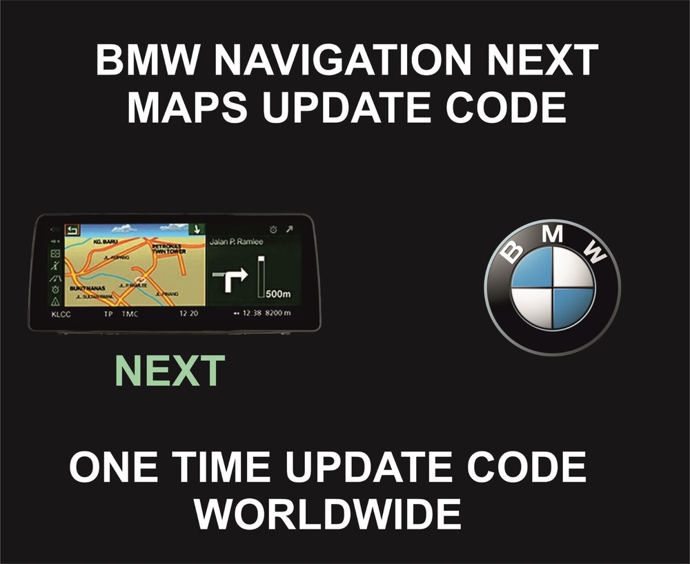 BMW Navigation Map Update, Version Next, Any Region, One Time Update Code