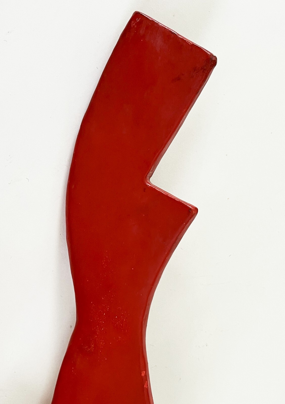 VICTORIANO SALGADO MEXICAN MICHOACAN URUAPAN WOOD MAQUE LACQUER RED COCUCHA MASK