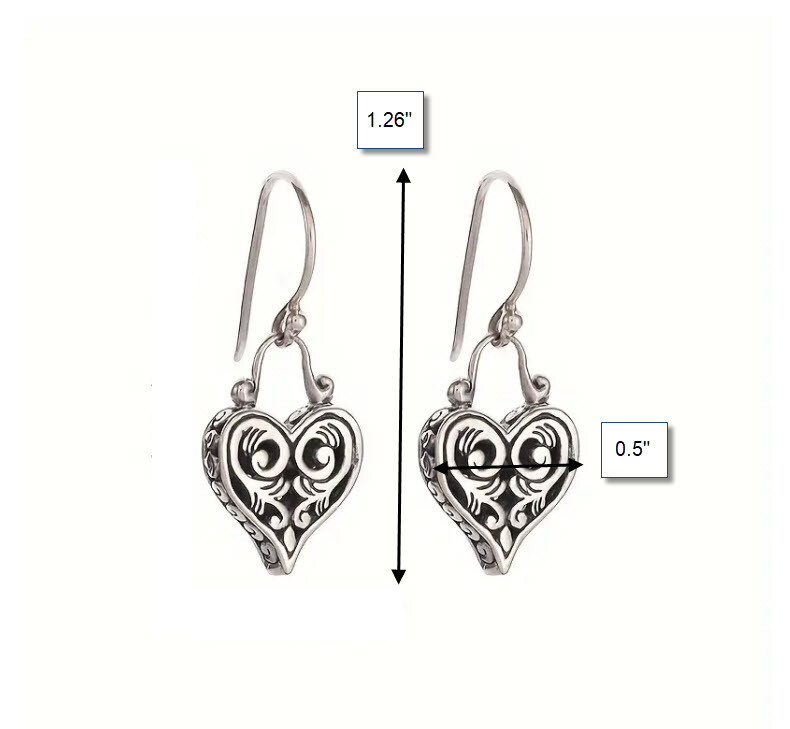 BRIGHTON BEACH Heart Dangle Earrings
