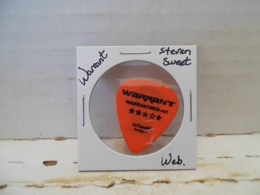 WARRANT "STEVEN SWEET" GUITAR PICK~READ DESCRIPTION #21~17