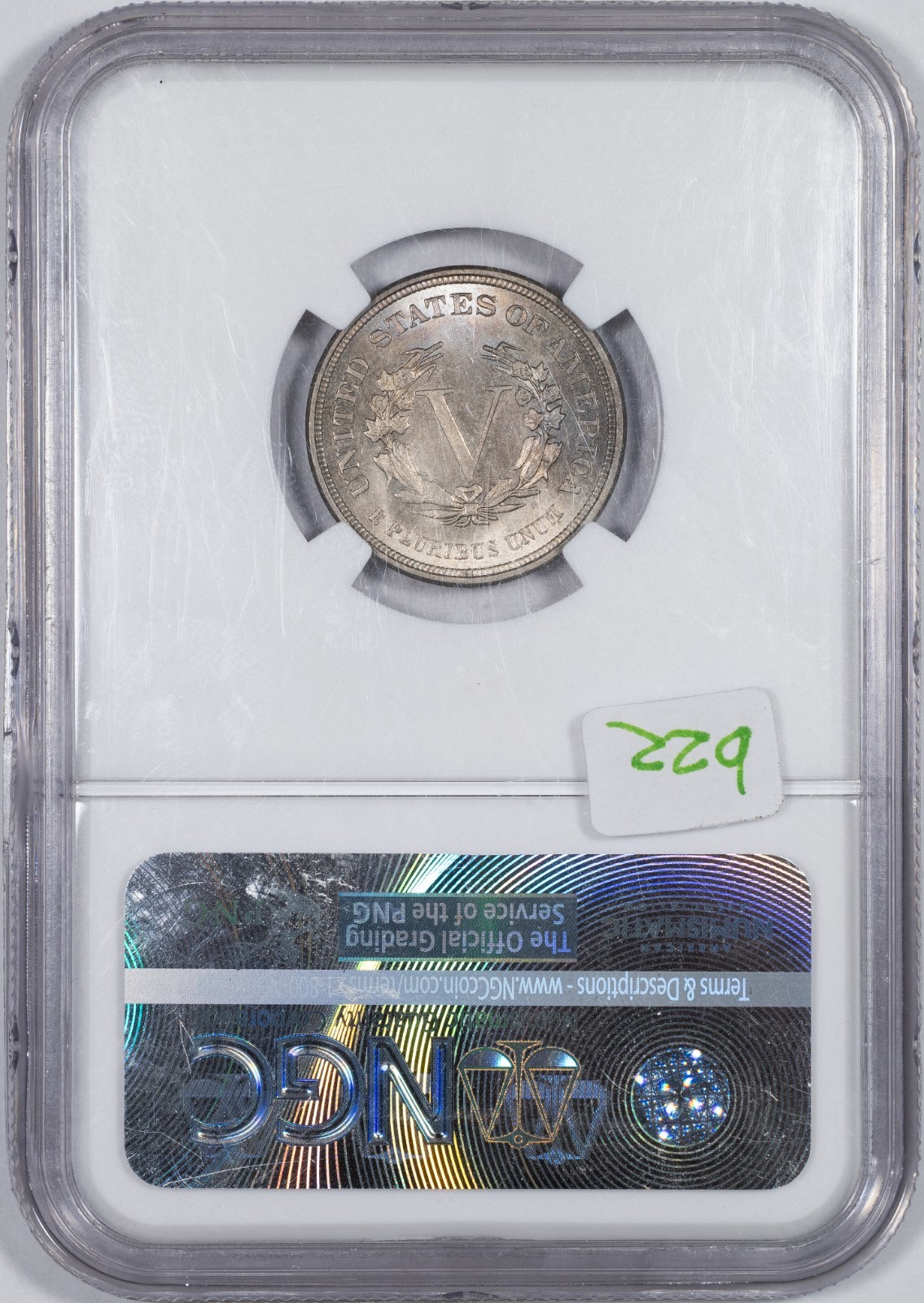 1883 Liberty V Nickel No Cents NGC MS63 Choice Uncirculated