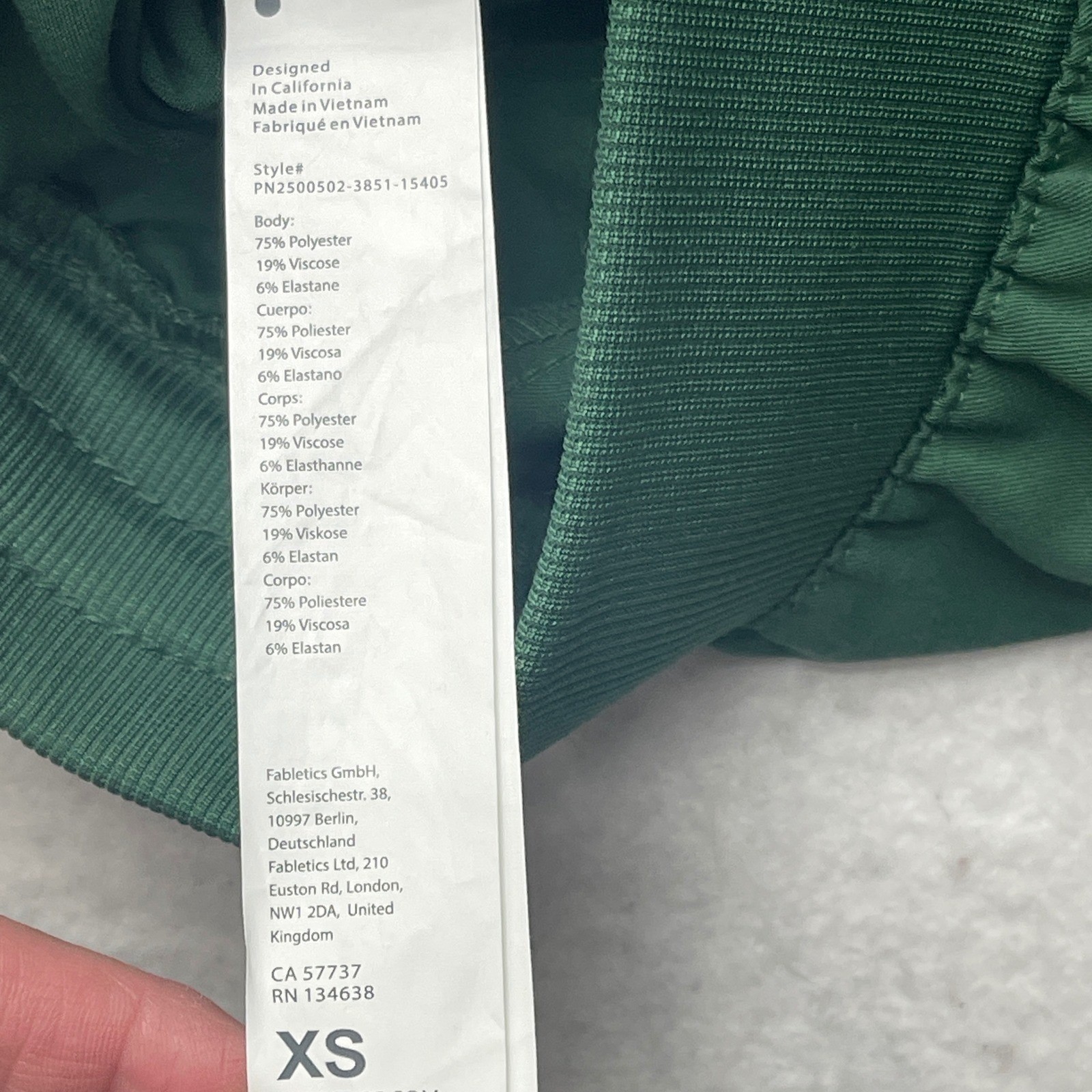 Fabletics Scrub Set Mens XS Helix Top Intake Pants Green V-Neck Short Sleeve