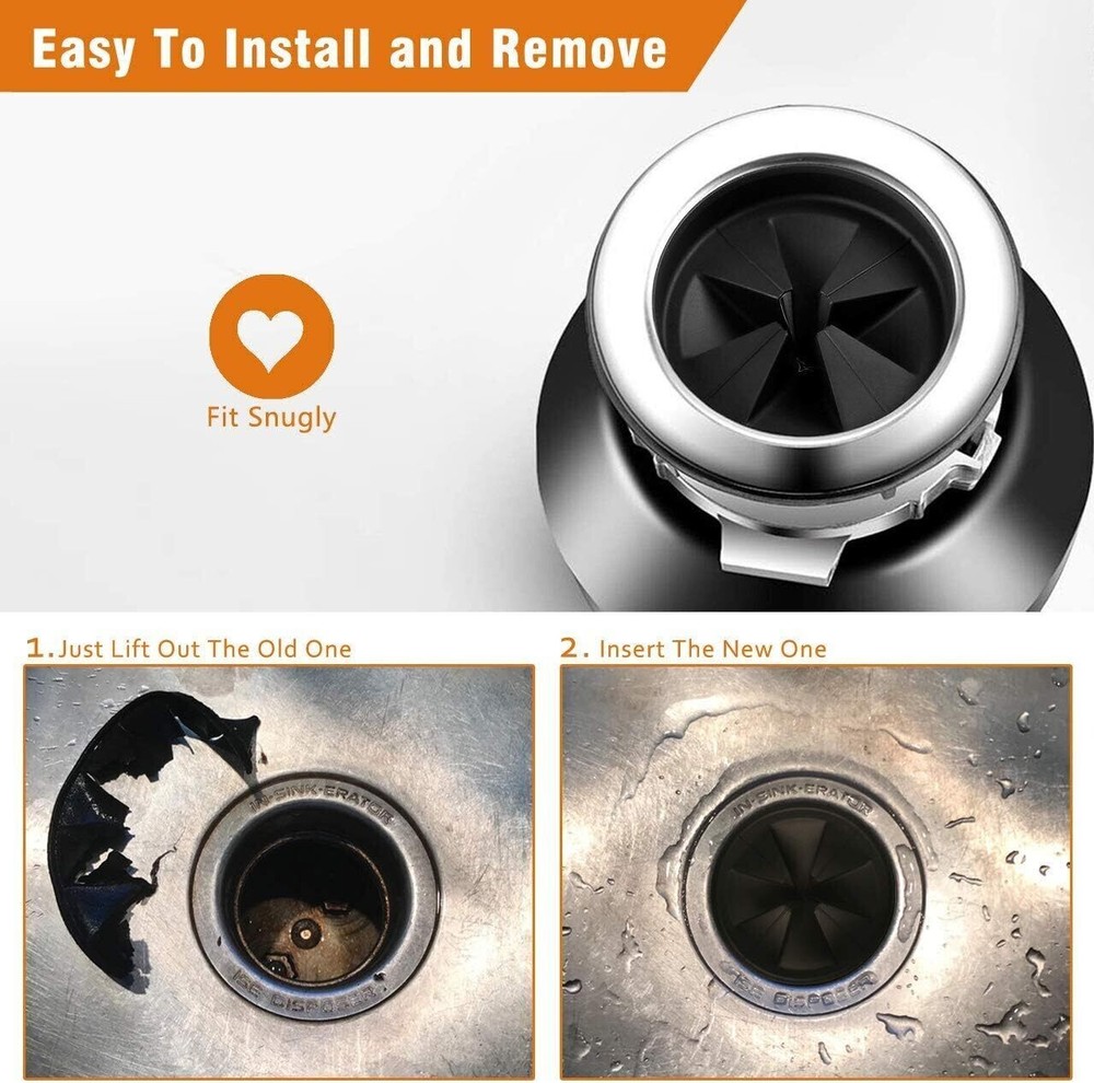 Sink Baffle QCB-AM, Replace for Evolution Series Garbage Disposal Splash Guards