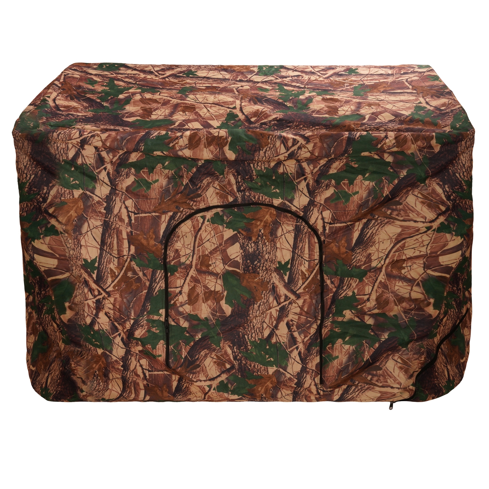 24LBS Steel+Cloth 7' Tall Quad Pod Hunting Blind Cover 2 Person Camouflage Black