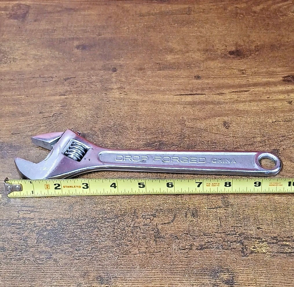 Drop Forged Industrial 10" Adjustable Wrench