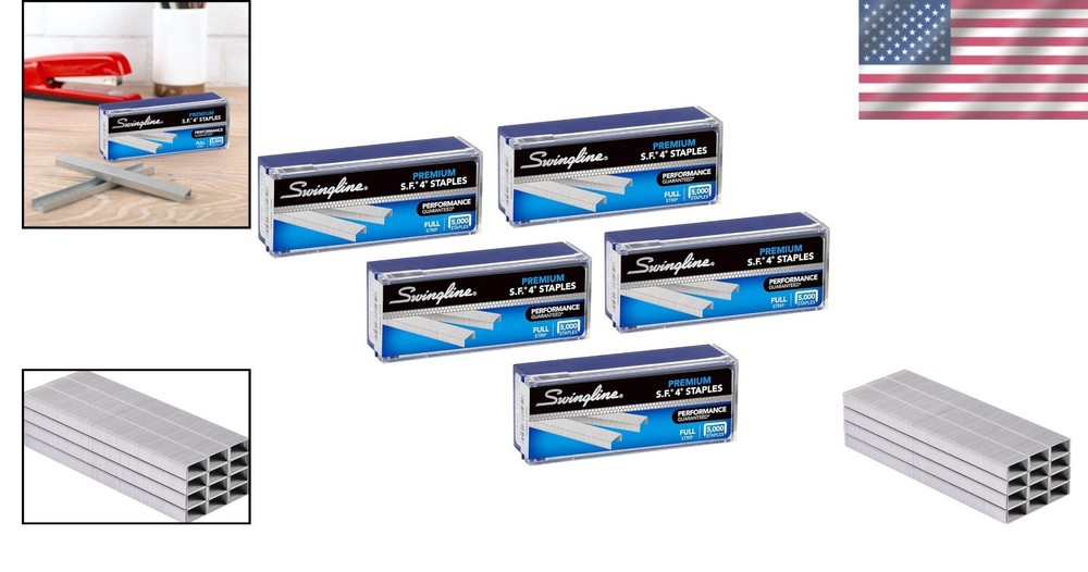 High-Performance 1/4" Chisel Point Staples - 25000 Count, 75% Fewer Failures