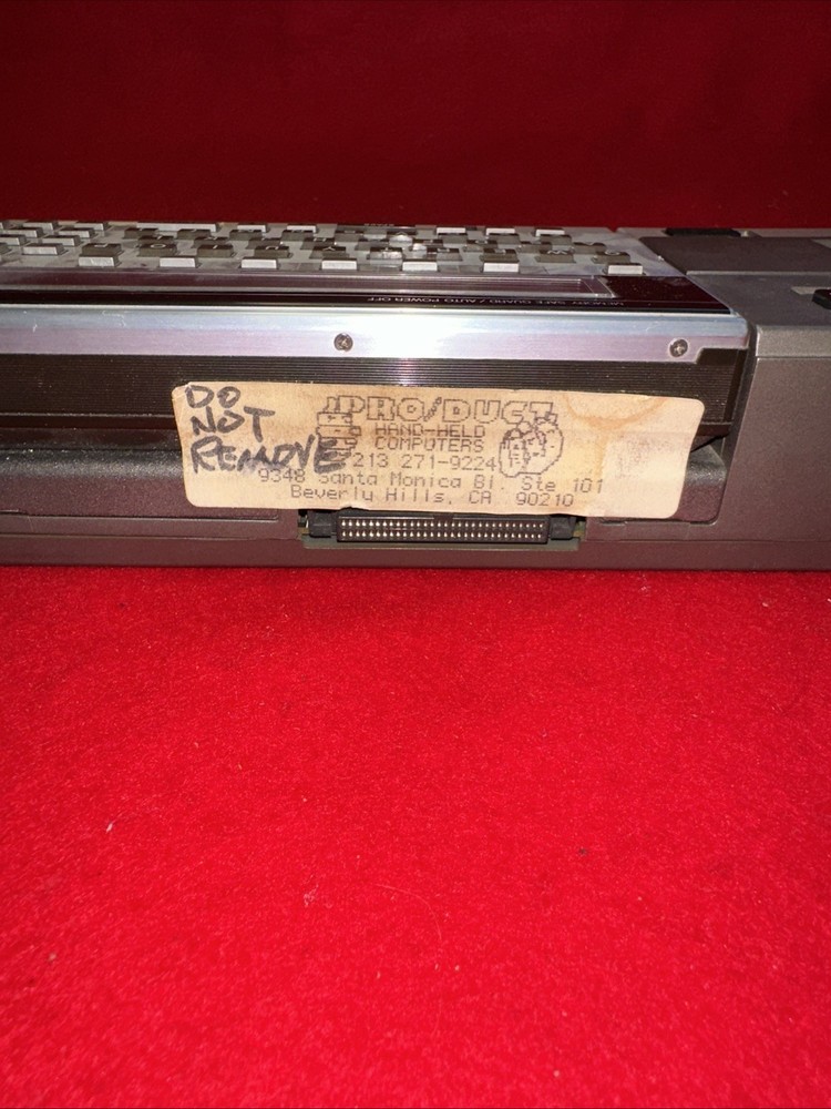 Vtg Sharp PC-1500A Pocket Computer w/ CE-150 Printer/Cassette Interface Turns On