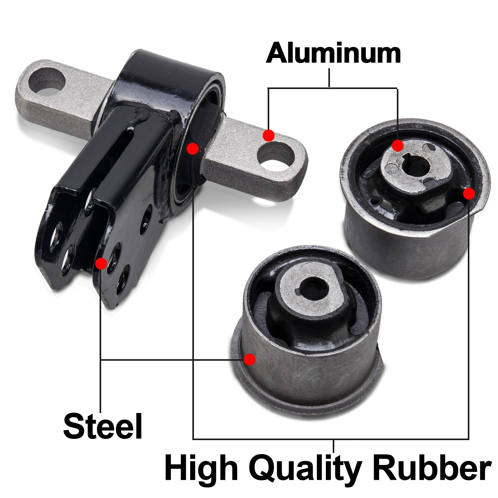 Front Differential Mount Bushing Set For Jeep Commander Grand Cherokee