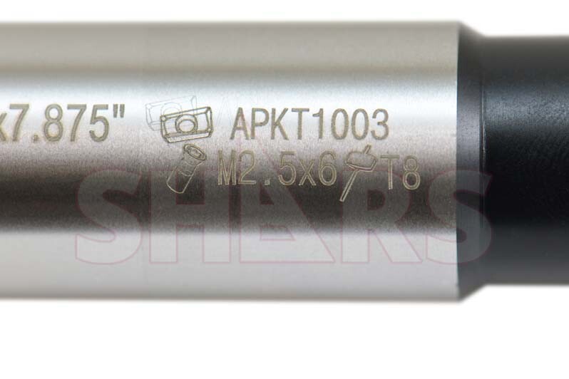 Shars 3/4" 3FL 90° Indexable End Mill W/Cert +5pc APKT Insert P[
