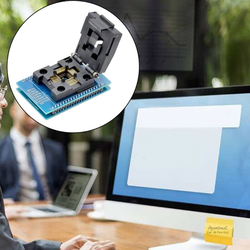 Small IC Chip Test Socket TQFP44 to DIP40 Burning Adapter Seat Efficient