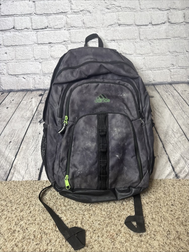 Adidas Backpack Gray Multiple Pockets Rose Zippers Athletic Load Spring