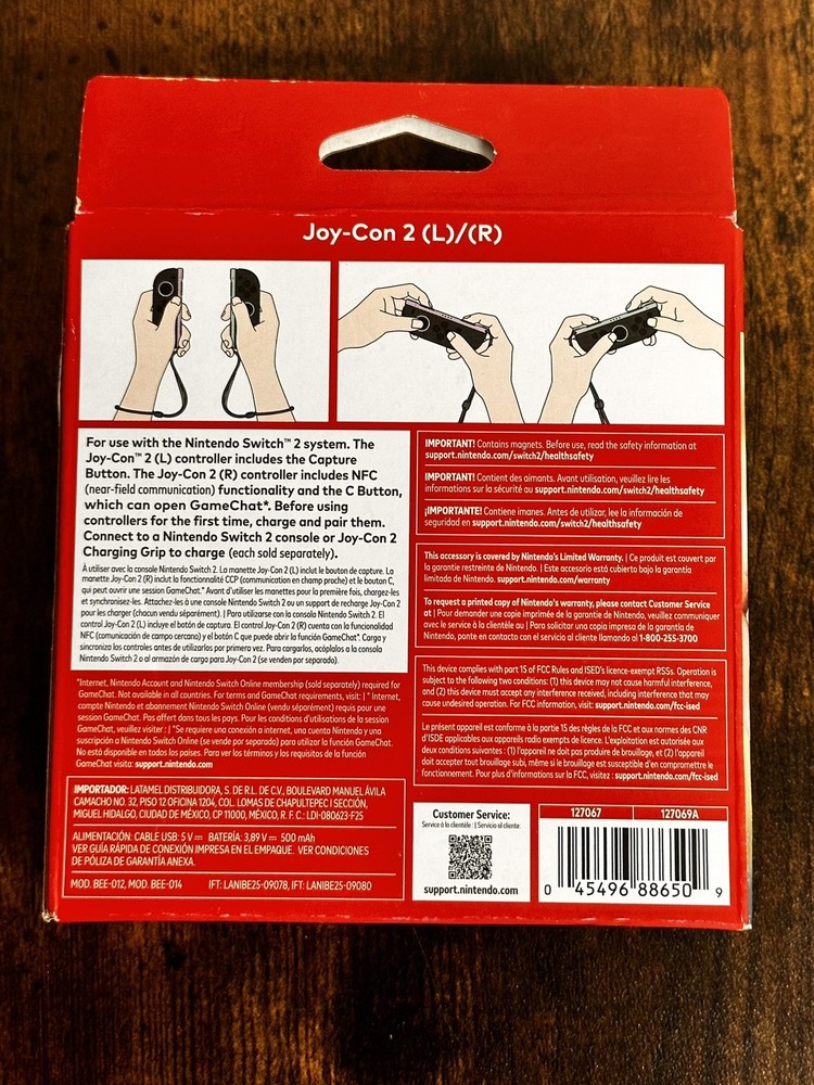 Nintendo Joy-Con Switch 2 Controller Set, Left/Right, Purple Green NEW SEALED