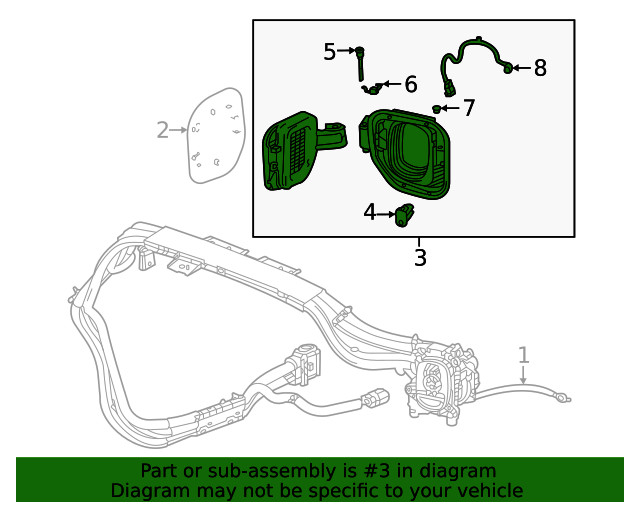 Genuine GM Pocket Assembly 85670636