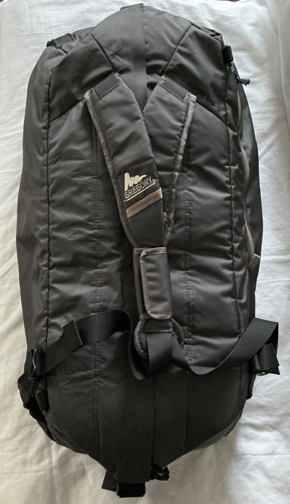 NEW Gregory Stash Duffle 95 Bag Shadow Black EXCELLENT