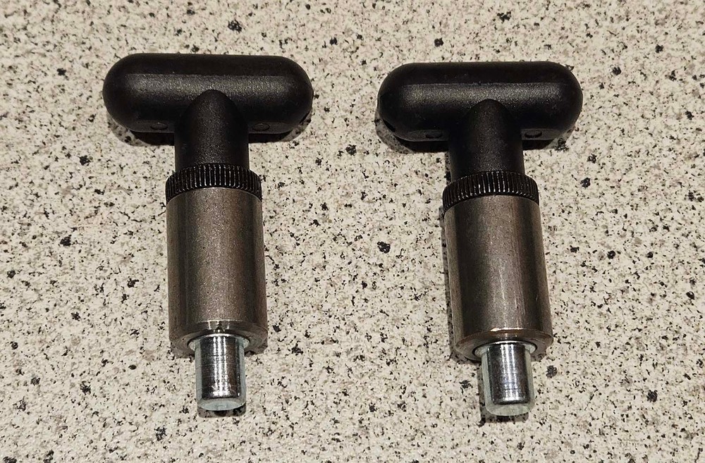 2 pcs. T Handle Steel Body Spring Loaded Pull Pop Pin 1/2"