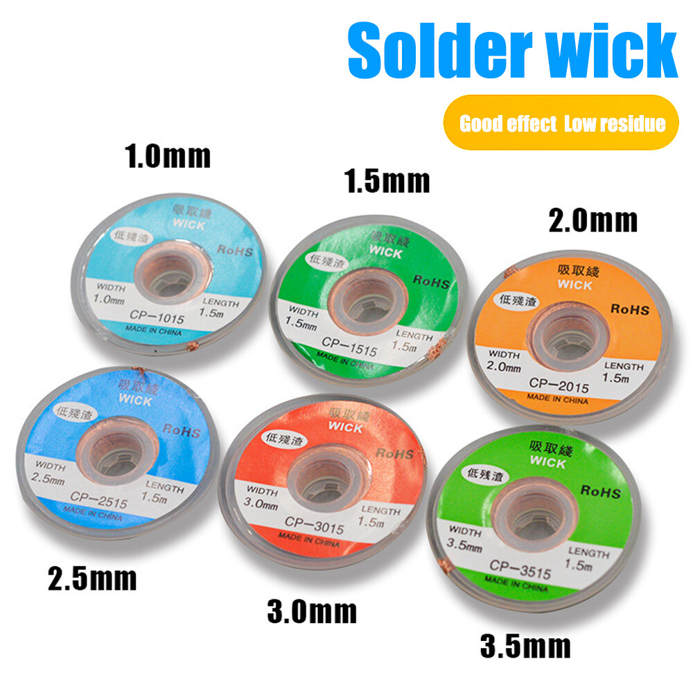 Solder Removal Braid Desoldering Wire Mesh Braid Tape Copper Braid for Soldering